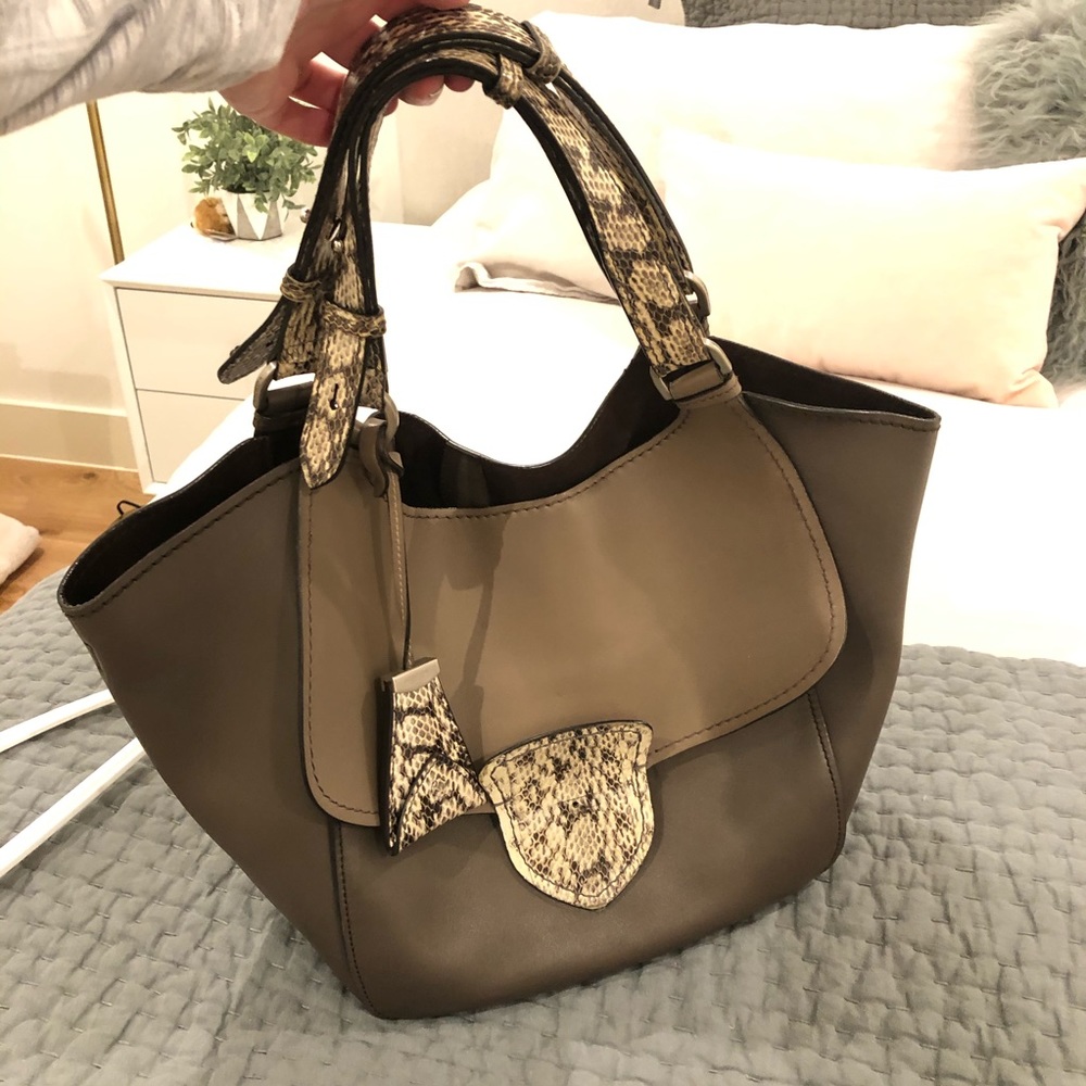 Michael Kors Collection Shoulder Bag with Python